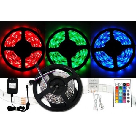 Farebný LED pás 3528 - 5 metrov - kompletná súprava