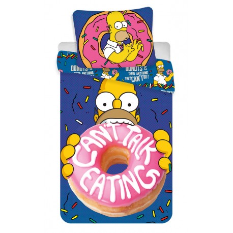 Bavlnené obliečky na jednolôžko - Homer Simpson Donuts