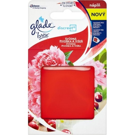 Glade Discreet - Náhradná náplň - Zvodná pivonka a višňa 8 g