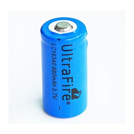 Batéria W 16340 (1400mAh, 3,7V, Li-ion) - 1 kus
