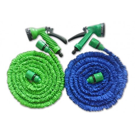 Flexibilná hadica s rozprašovačom, 30 m - zelená