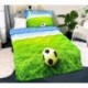 3D obliečky z mikrovlákna - futbal - 140 x 200
