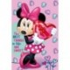 Detská flísová deka - Minnie - ružová - 150 x 100 cm - Jerry Fabrics