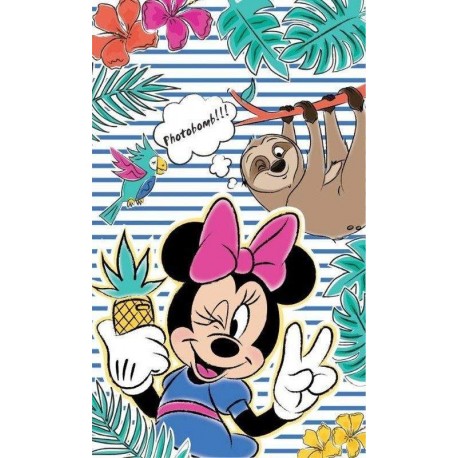 Detský uterák - Minnie a leňochod - 50 x 30 cm - Detexpol