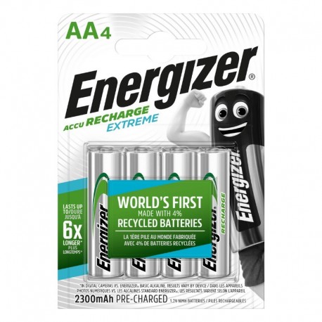Nabíjacie tužkové batérie EXTREME - 4x AA - 2300 mAh - Energizer
