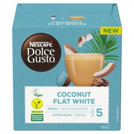 Kapsuly Dolce Gusto - Kokosový Flat White - vegánske - 12 ks - Nescafé