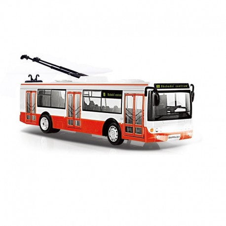 Trolejbus s hlásením českých zastávok - 28 cm - Rappa