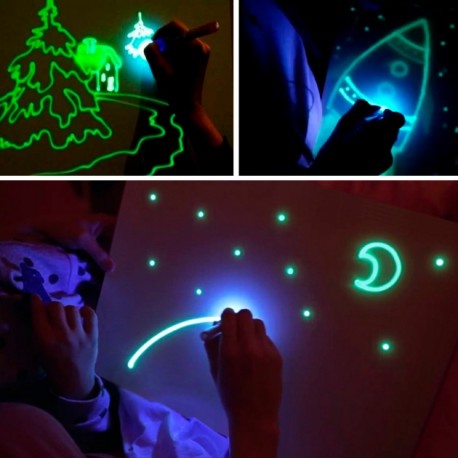 Tabuľka na kreslenie A4 - s LED perom, stredná
