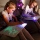 Tabuľka na kreslenie A4 - s LED perom, stredná