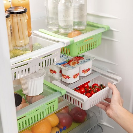 Nastaviteľné organizéry do chladničky Friwer - 2 ks - InnovaGoods