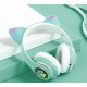 Bezdrôtové LED slúchadlá Cat Ears