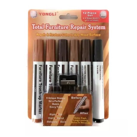 Súprava na opravu drevených povrchov 6 + 6