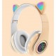 Bezdrôtové LED slúchadlá Cat Ears