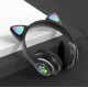 Bezdrôtové LED slúchadlá Cat Ears